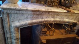 Marble fireplace